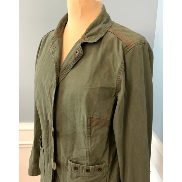 Columbia Utility Jacket Womens L Safari Field Chore Barn Military Olive Hiking - Picture 2 of 10